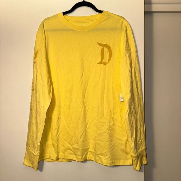 Disneyland Yellow Long Sleeve Graphic Shirt Unisex Large NWT - Picture 1 of 10